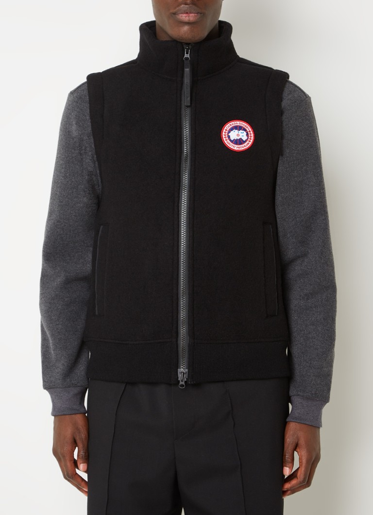Canada Goose Mersey prsluk od mješavine vune s vezom logotipa