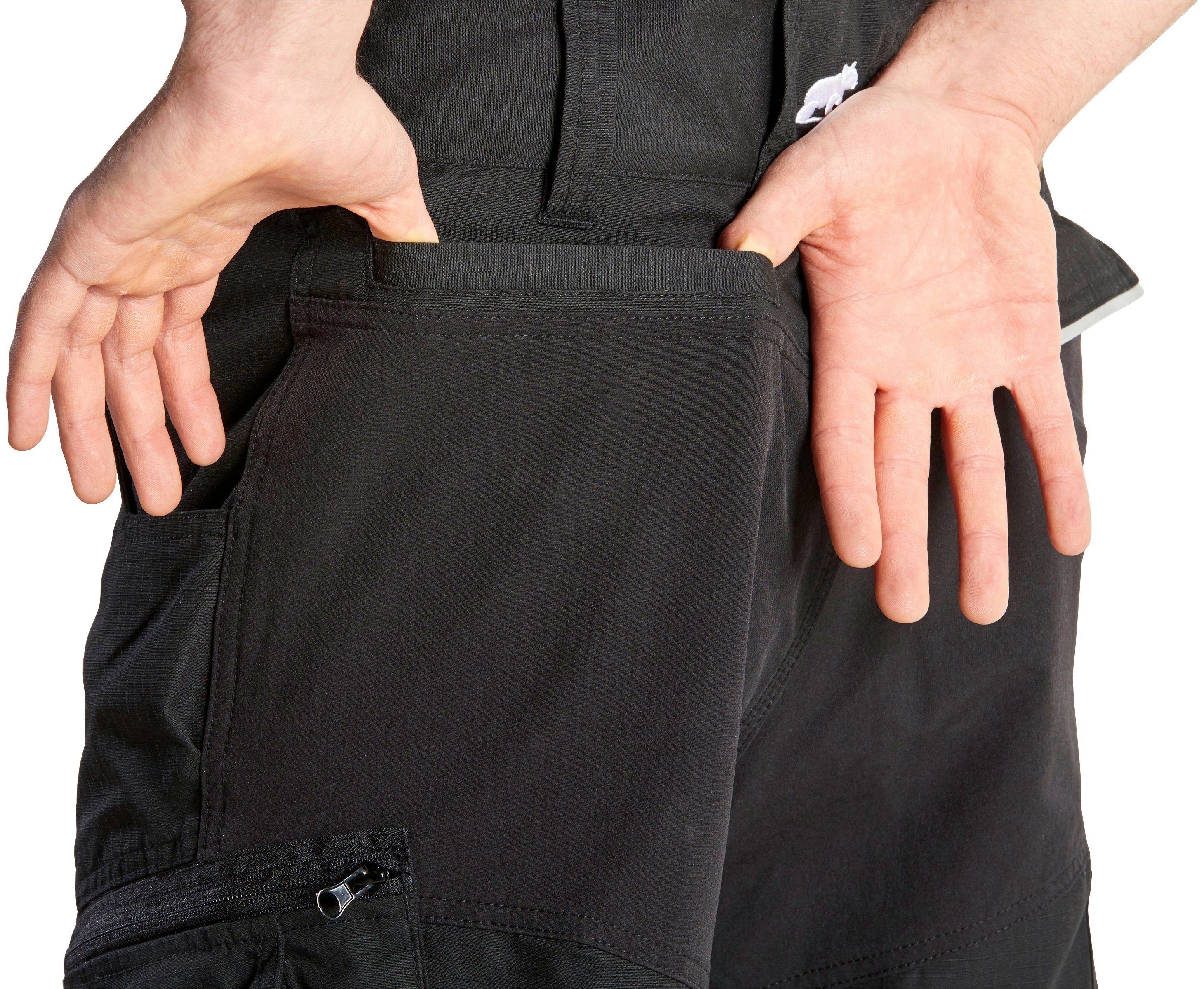 Northern Country Arbeitshose (9 praktischen Taschen, einfache Beinverlängerung, langlebiges Material) bequem, mit elastischen Cordura®Knieverstärkung und Stretcheinsätzen