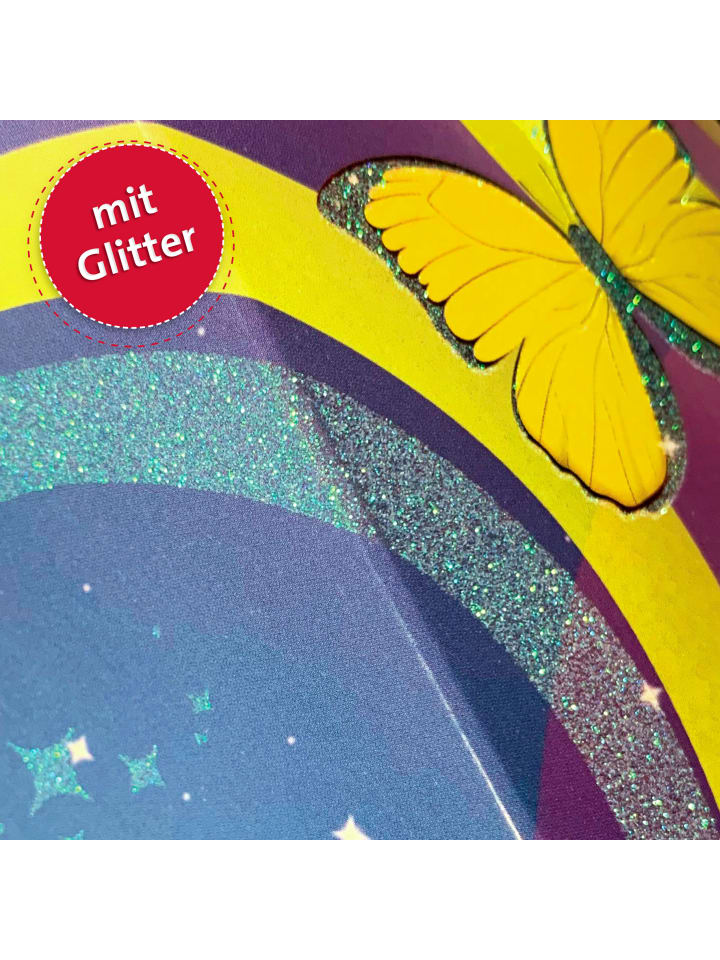 ROTH Schultüte groß Schmetterling 70 cm, Glitter in Bunt günstig kaufen onesize