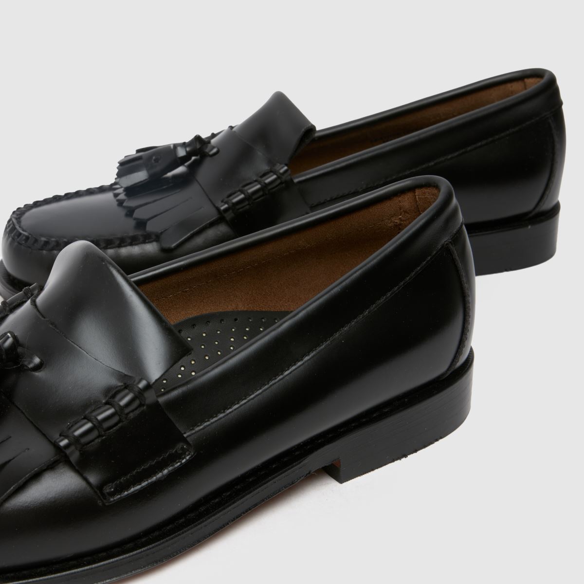 GH BASS – Weejuns – Svarta, klassiska Layton-loafers