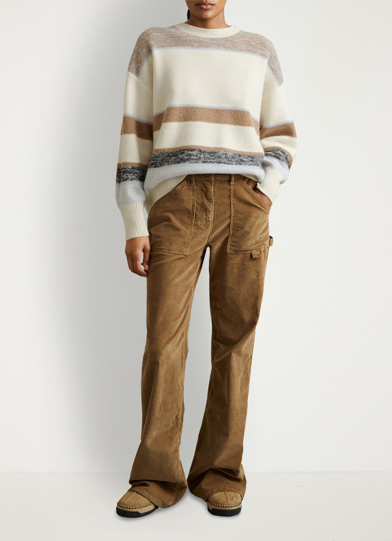 Reiss Willow -ohutneulepusero kashmirsekoitteesta, jossa raitakuvio