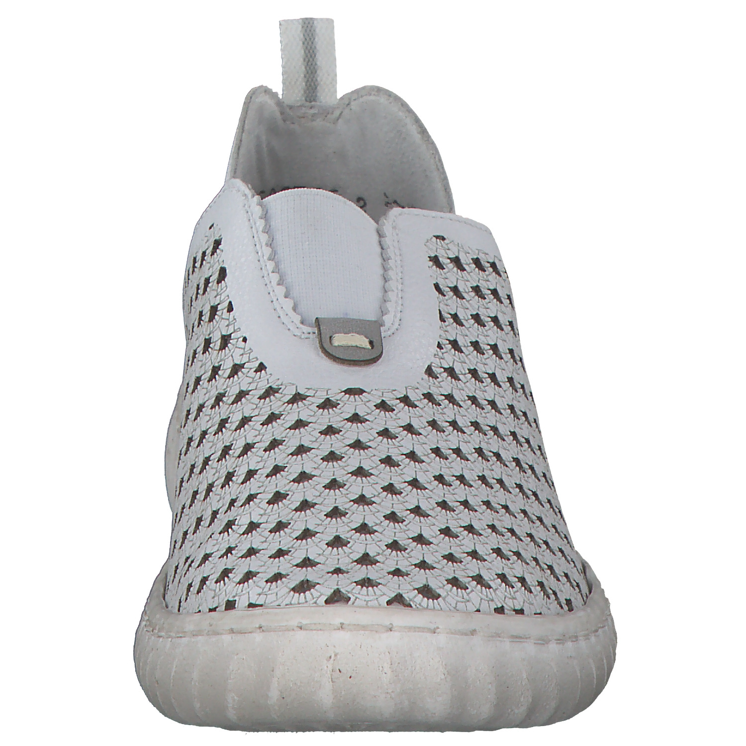 Rieker N0965, Slipper, Damen, weiss/cement