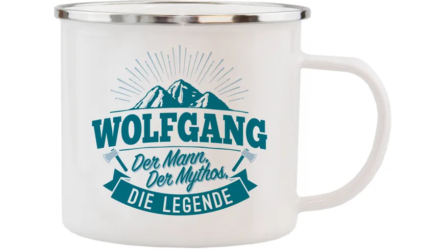 H&H Echter Kerl Emaille-Becher Wolfgang