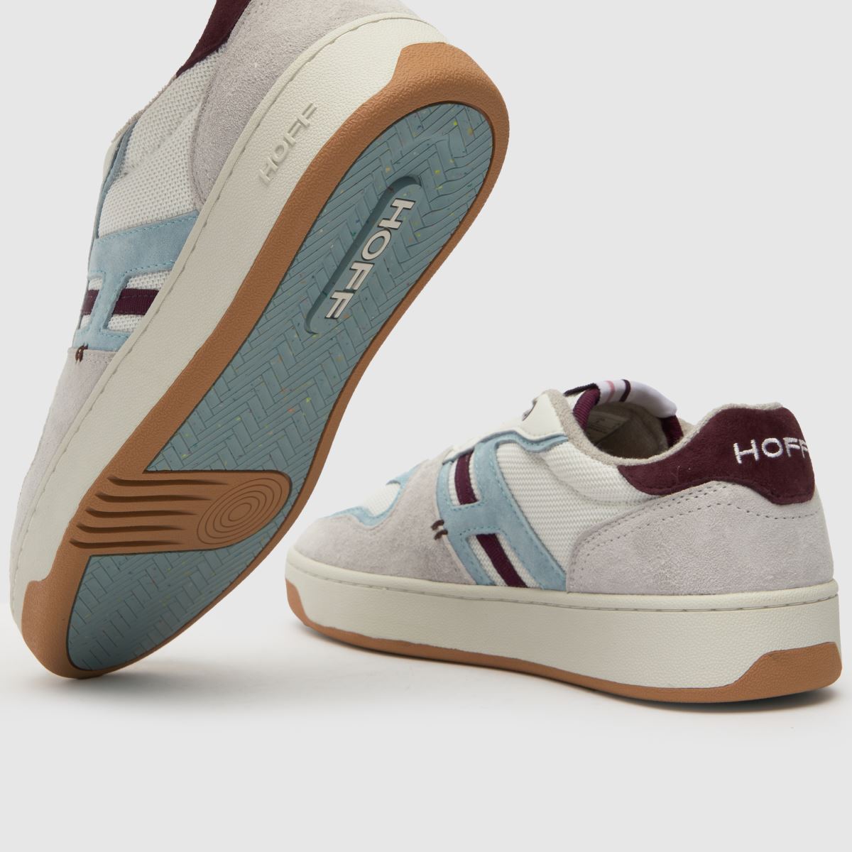 HOFF – Metro Broadway – Vita och vinröda sneakers
