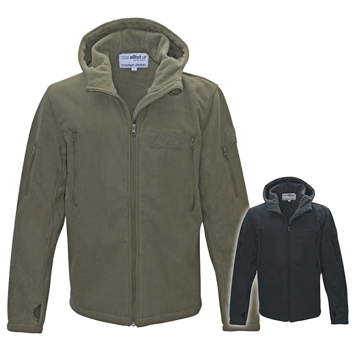 Fleece Jacke Outdoor Adventure oliv