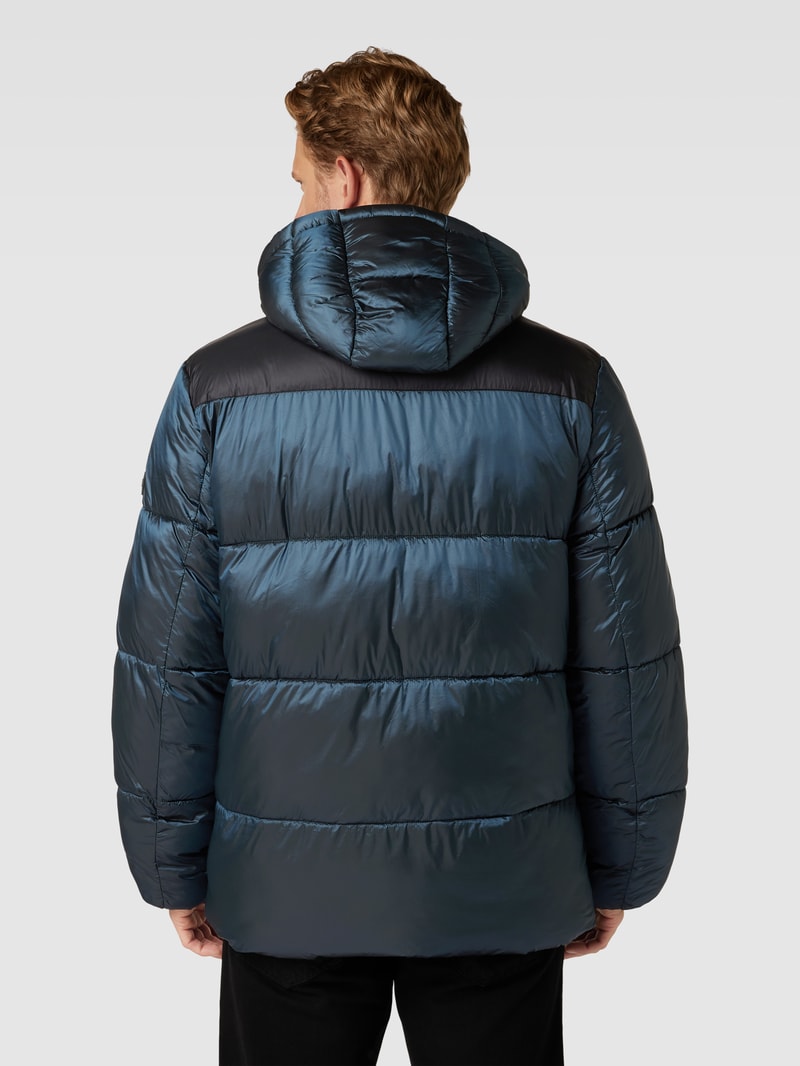 Steppjacke mit Kapuze Modell 'Anchor' in petrol