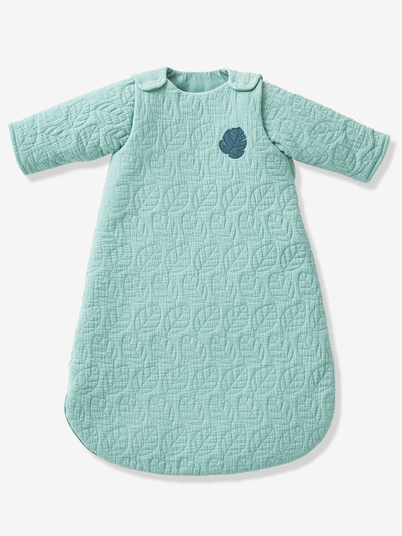 Gigoteuse quiltée manches amovibles NUITS DE RÊVE en coton bio* vert