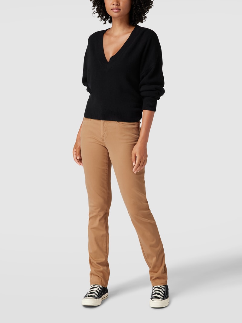 Jeans mit Stretch-Anteil Modell 'Maron' in camel