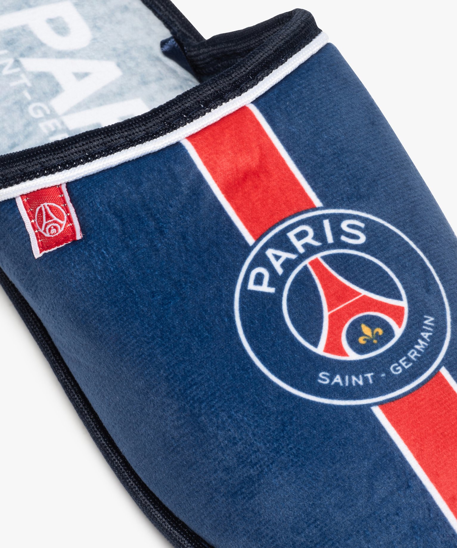 Chaussons homme mules plates en velours – PSG Foot | GEMO