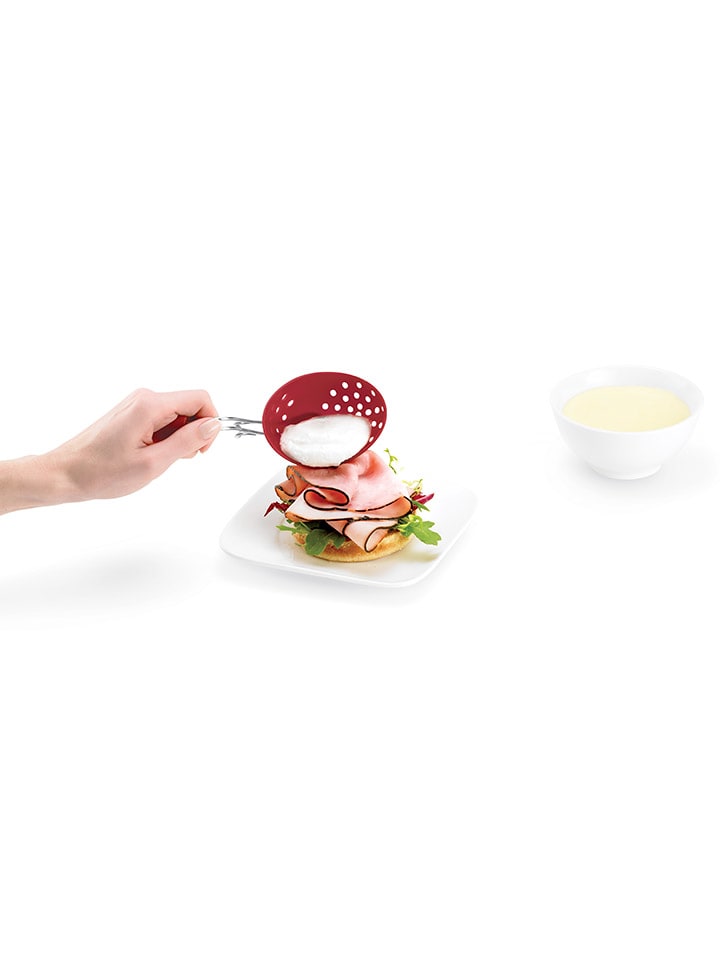 Cuisipro 2er-Set: Eierpochierer in Rot - (B)10 x (H)5 x (T)16,5 cm günstig kaufen onesize