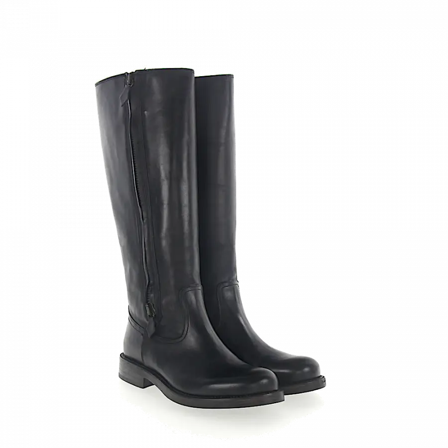 Budapester - Stiefel Schwarz Kalbsleder - schwarz