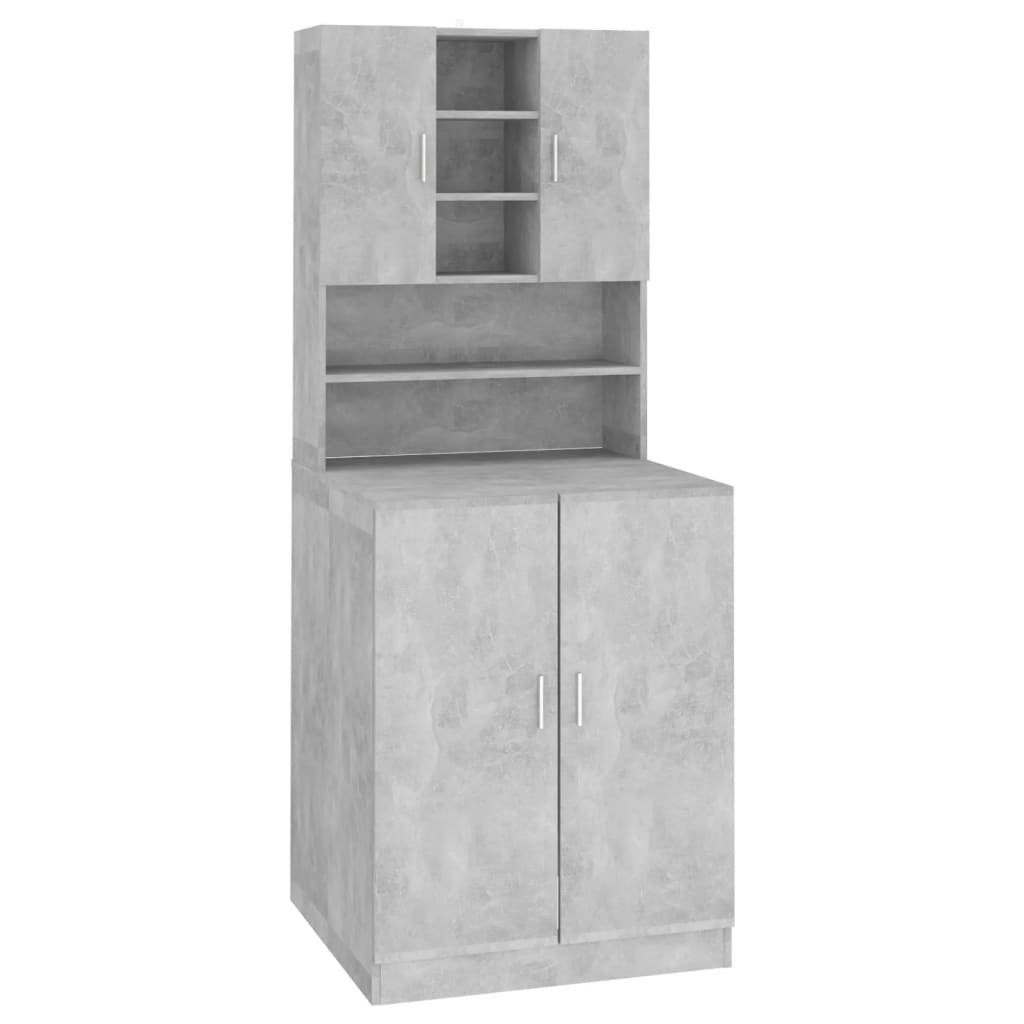 vidaXL Waschmaschinenumbauschrank Waschmaschinenschrank Weiß 71 x 71,5 x 181,5 cm Holzwerkstoff