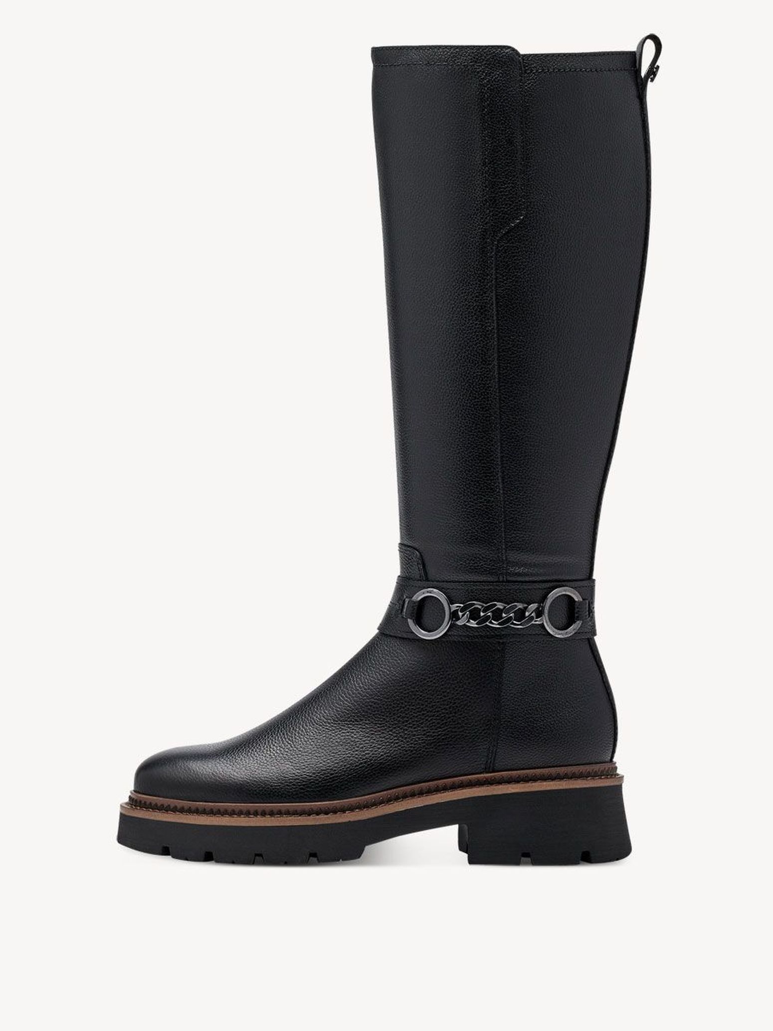 Bottes en cuir - noir