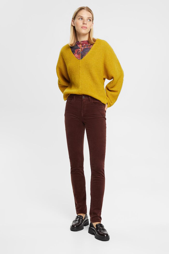 Mid-Rise-Cordhose