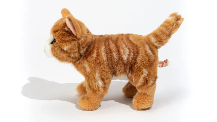 Teddy-Hermann - Katze stehend rot getiegert 20 cm