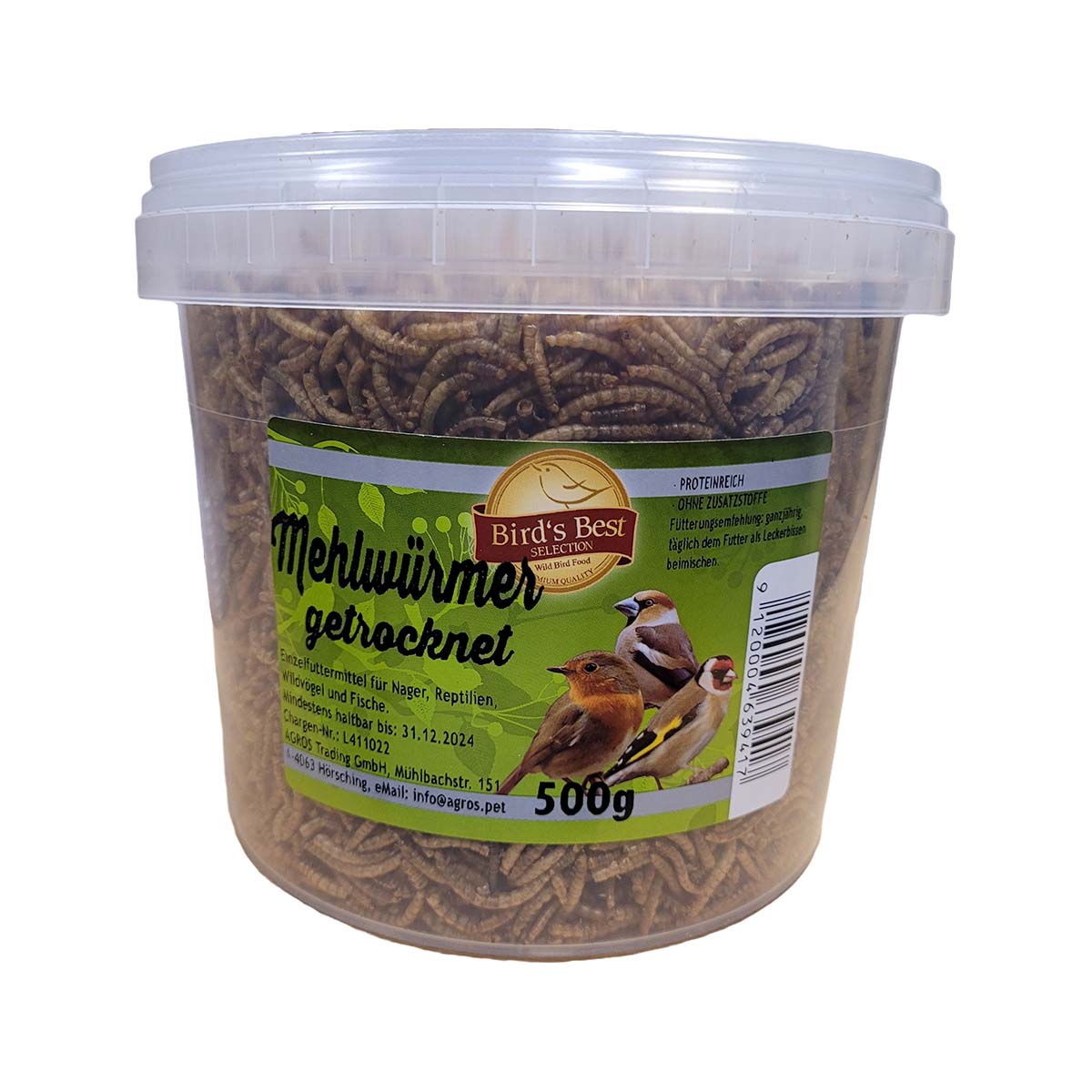 Birds Best Mehlwürmer getrocknet im Eimer 3L kaufen