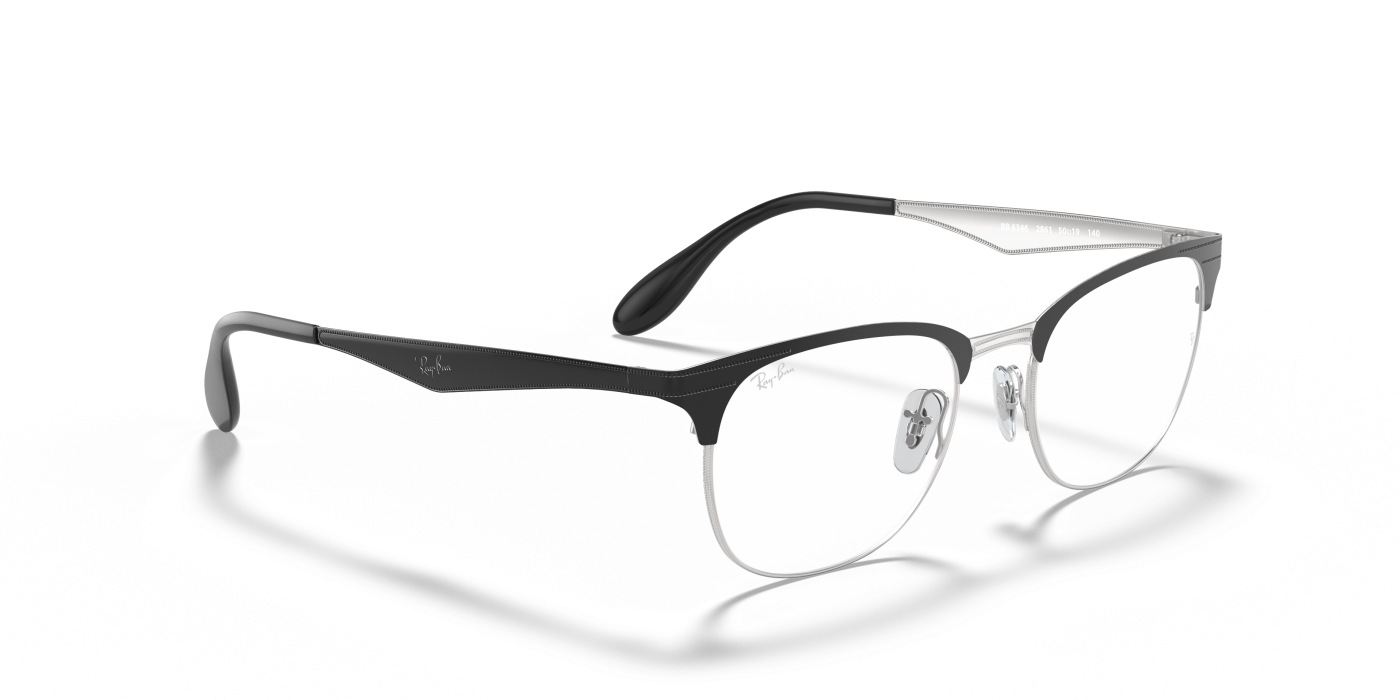 RB6346 OPTICS - Negru lucios pe argintiu