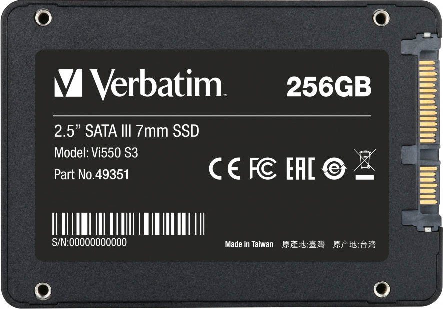 Verbatim Vi550 S3 256GB interne SSD (256 GB) 2,5