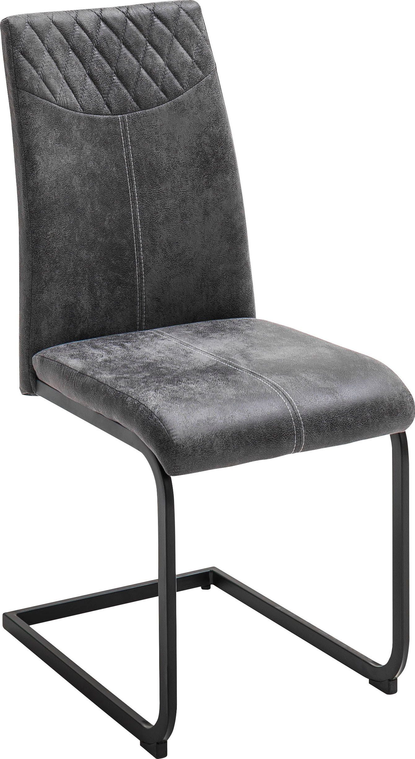 MCA furniture Esszimmerstuhl Aosta (Set, 4 St), Stoffbezug Vintagelook, Stuhl belastbar bis 120 Kg