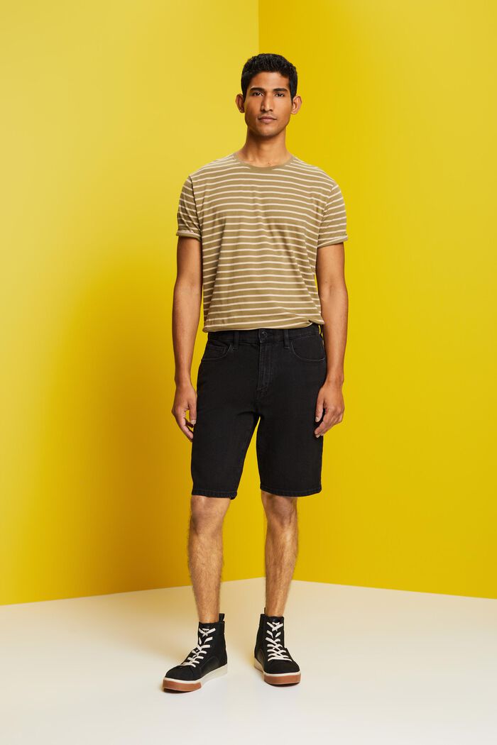 Gestreiftes Jersey T-Shirt, 100 % Baumwolle