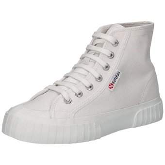 Superga Stripe Sneaker High in weiß