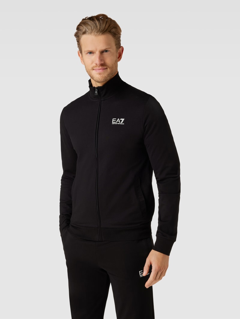 Trainingsanzug mit Label-Details in schwarz
