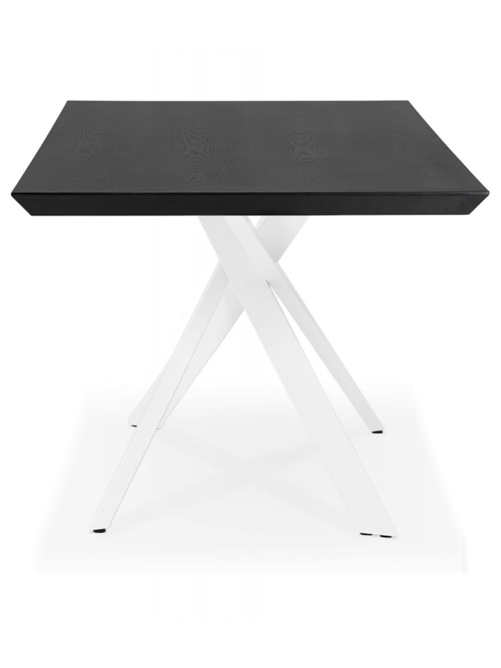 KADIMA DESIGN Esstisch WALABY | Esszimmertisch mit X-Förmigem Bein in Schwarz-Weiß günstig kaufen onesize