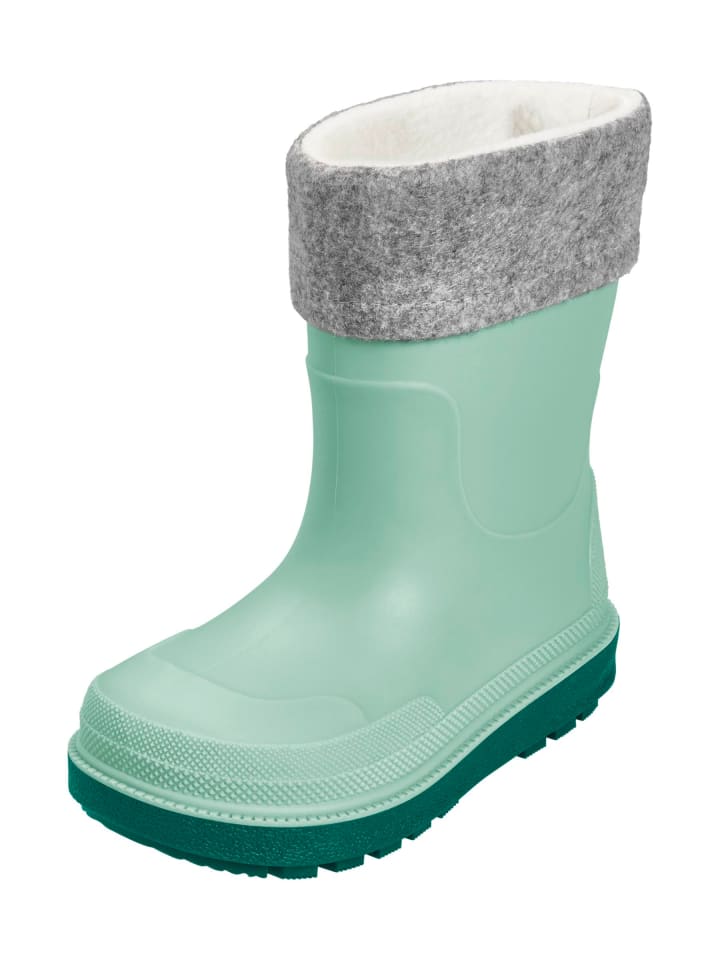 Playshoes Regenstiefel mit Futter in grün günstig kaufen