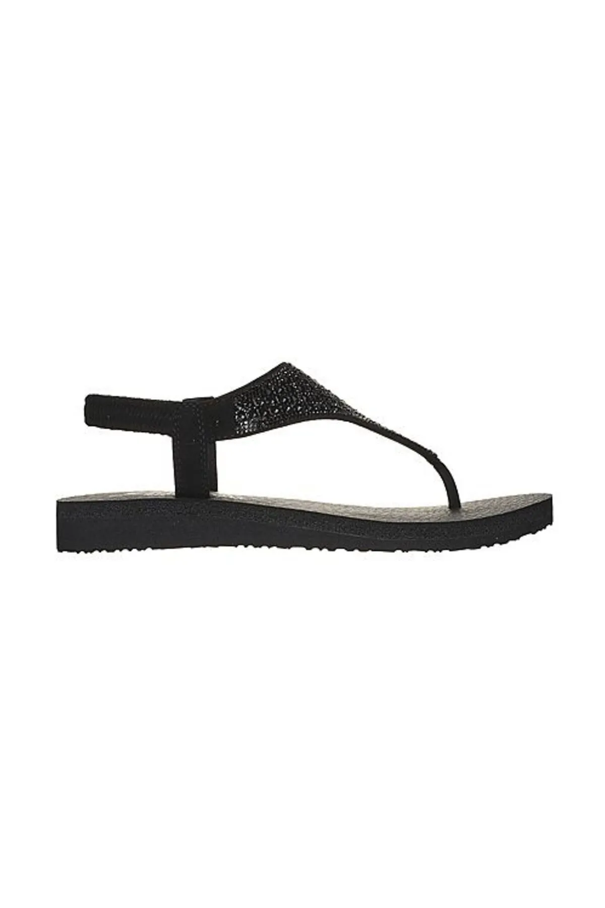 SKECHERS  Sandalette - Schwarz - Flacher Absatz