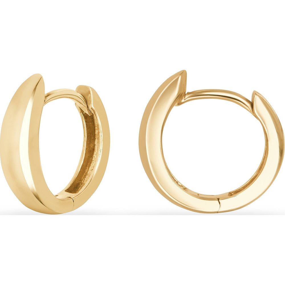 FAVS Créoles 585 Or jaune Boucles d'oreilles