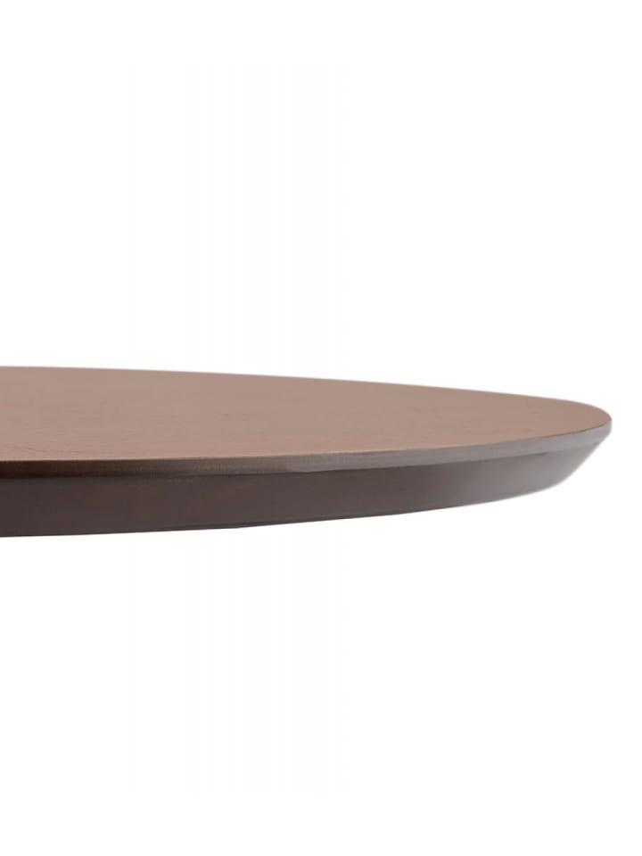 KADIMA DESIGN Runder Esstisch aus Holz und Metall | Bürotisch Walnuss Optik in Braun günstig kaufen onesize