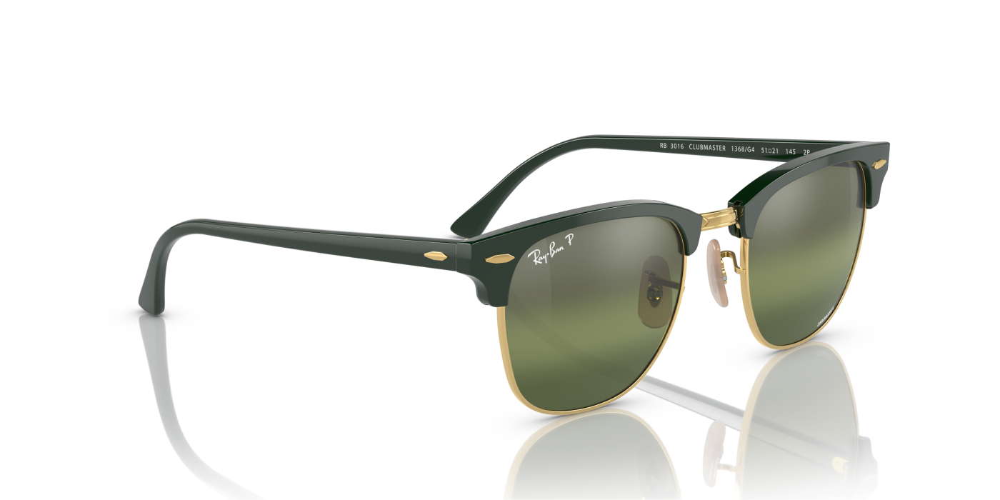CLUBMASTER CHROMANCE - Verde lustruit pe auriu, argintiu/verde