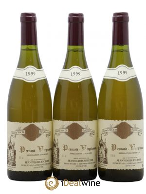 Pernand-Vergelesses Domaine Jeanniard Boudier 1999 - Lot de 3 Bouteilles