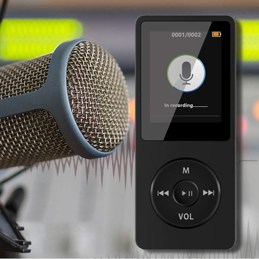 FeelGlad MP3-Bluetooth-Player mit Lautsprecher MP3-Player (FM-Radiofunktion)