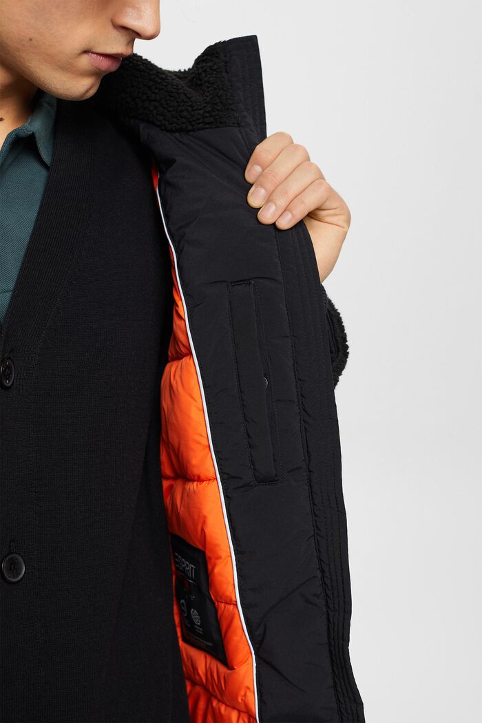 Sherpa-Jacke in abgenähtem Design