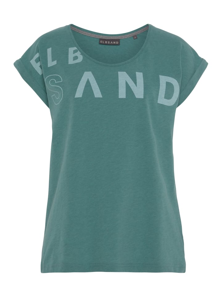 ELBSAND T-Shirt in petrol günstig kaufen