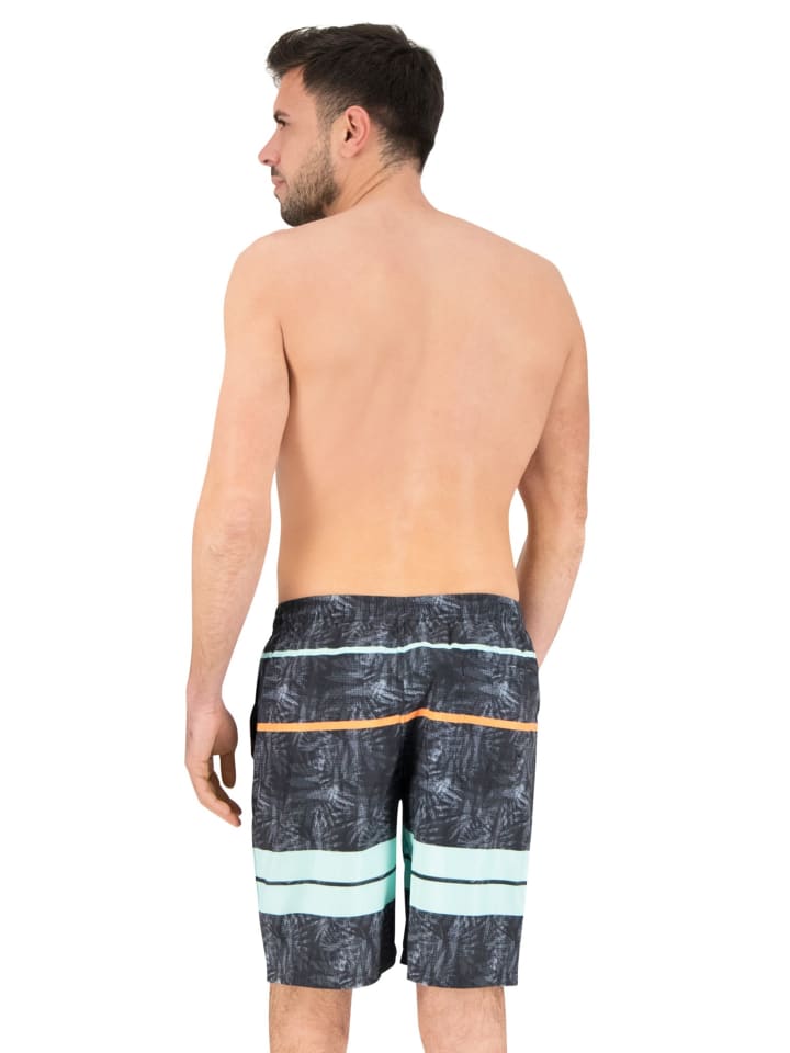 BECO the world of aquasports Badeshorts BEactive Night Jungle Schwimmshorts in schwarz-mehrfarbig günstig kaufen S