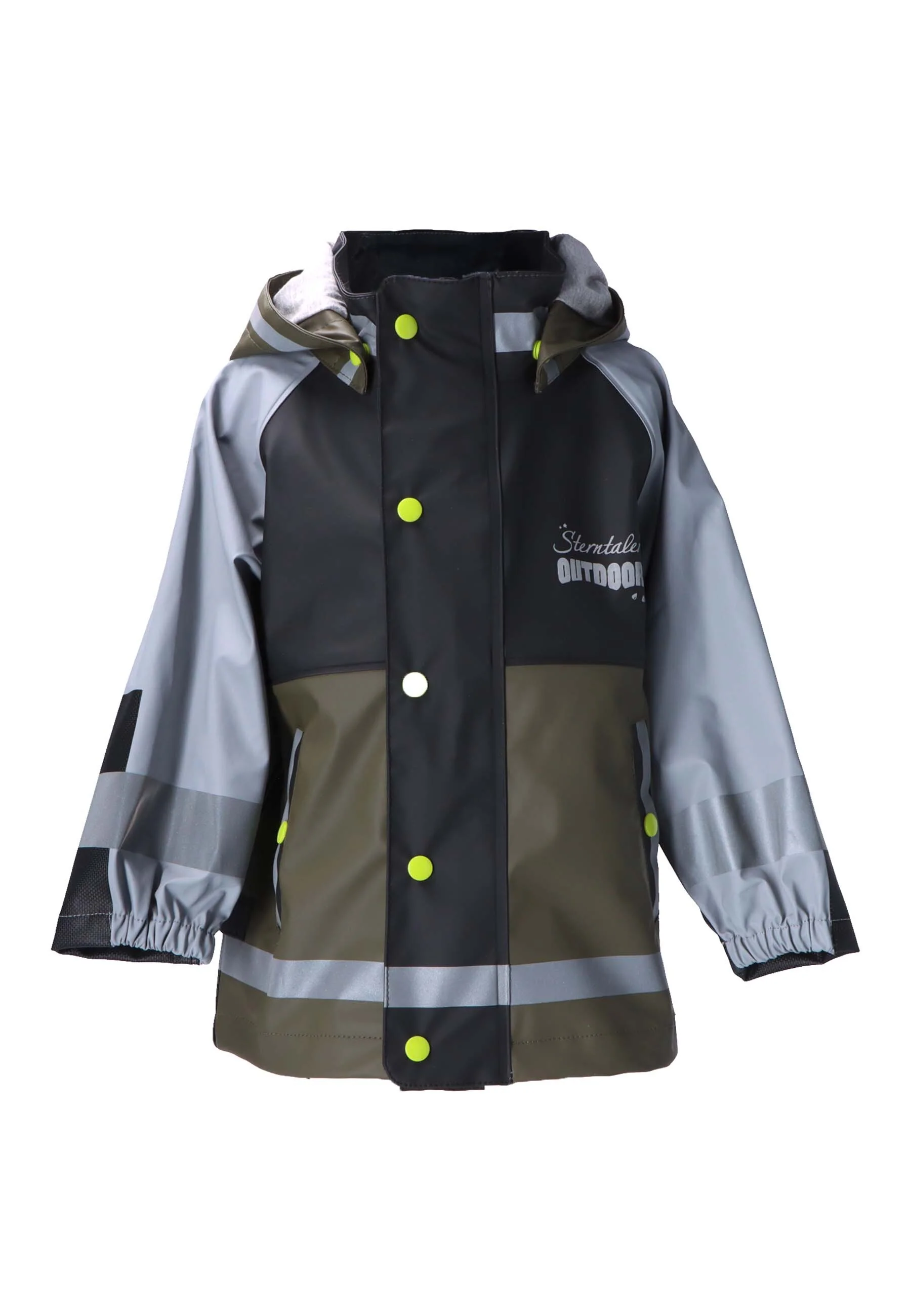 Funktions-Regenjacke mit Reflektoren, wasserdicht