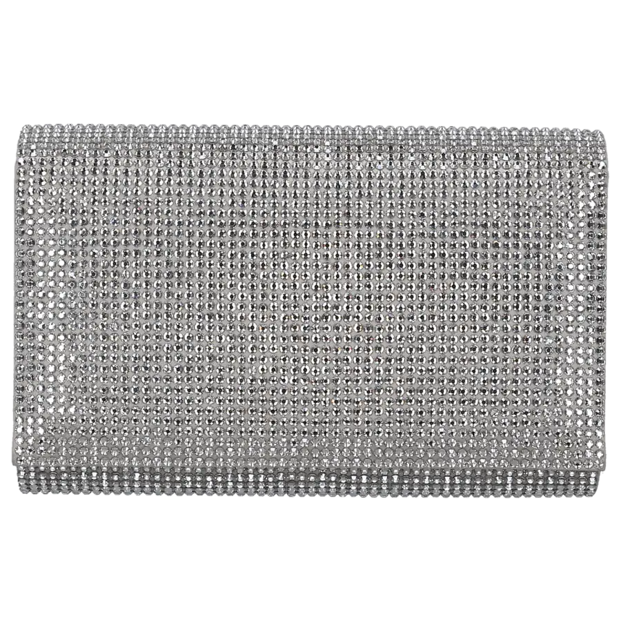 Rene Caovilla - Clutch AIDA Strass - grau