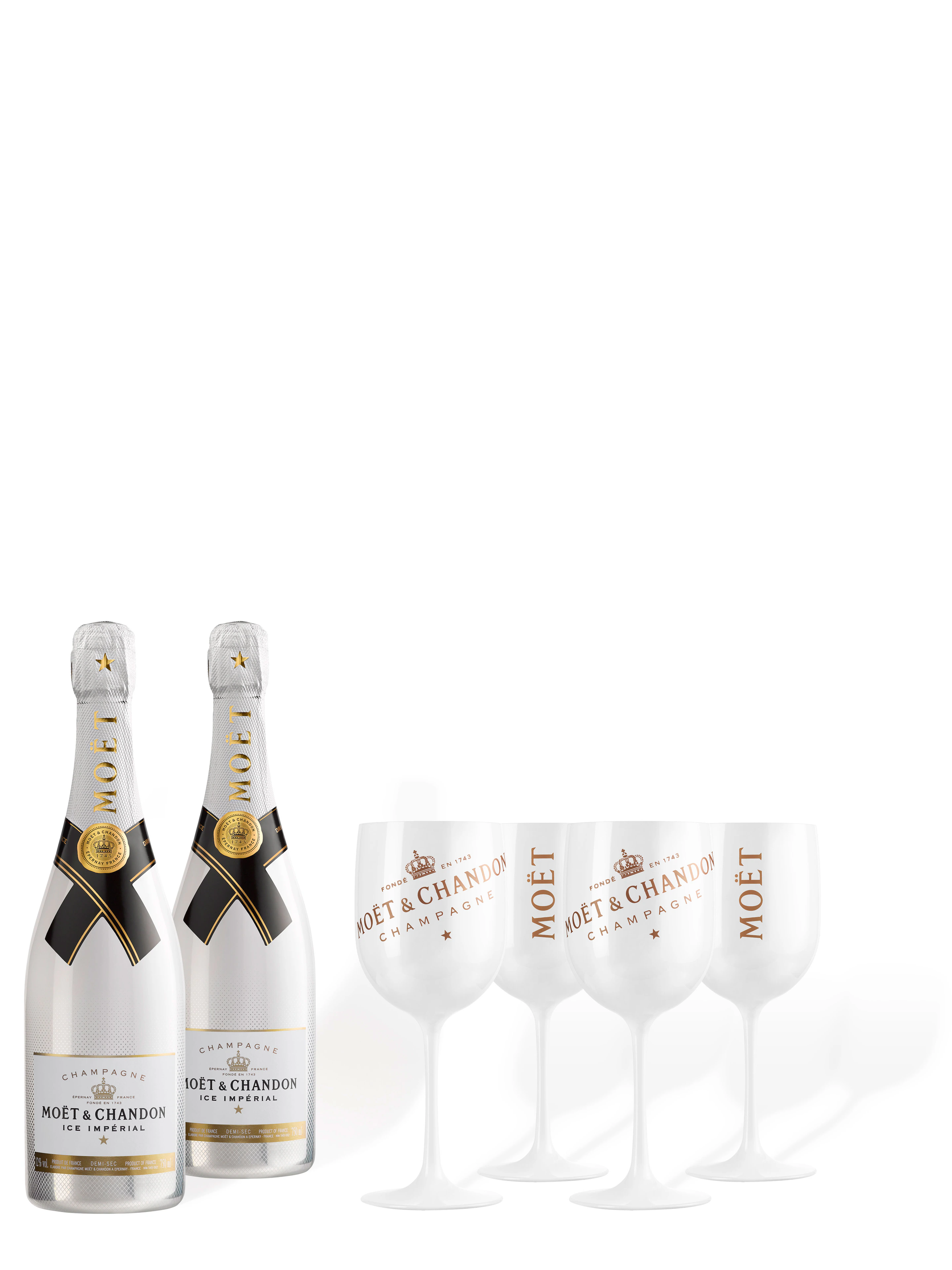 Moët & Chandon Ice Imperial Geschenkset mit Gläsern
