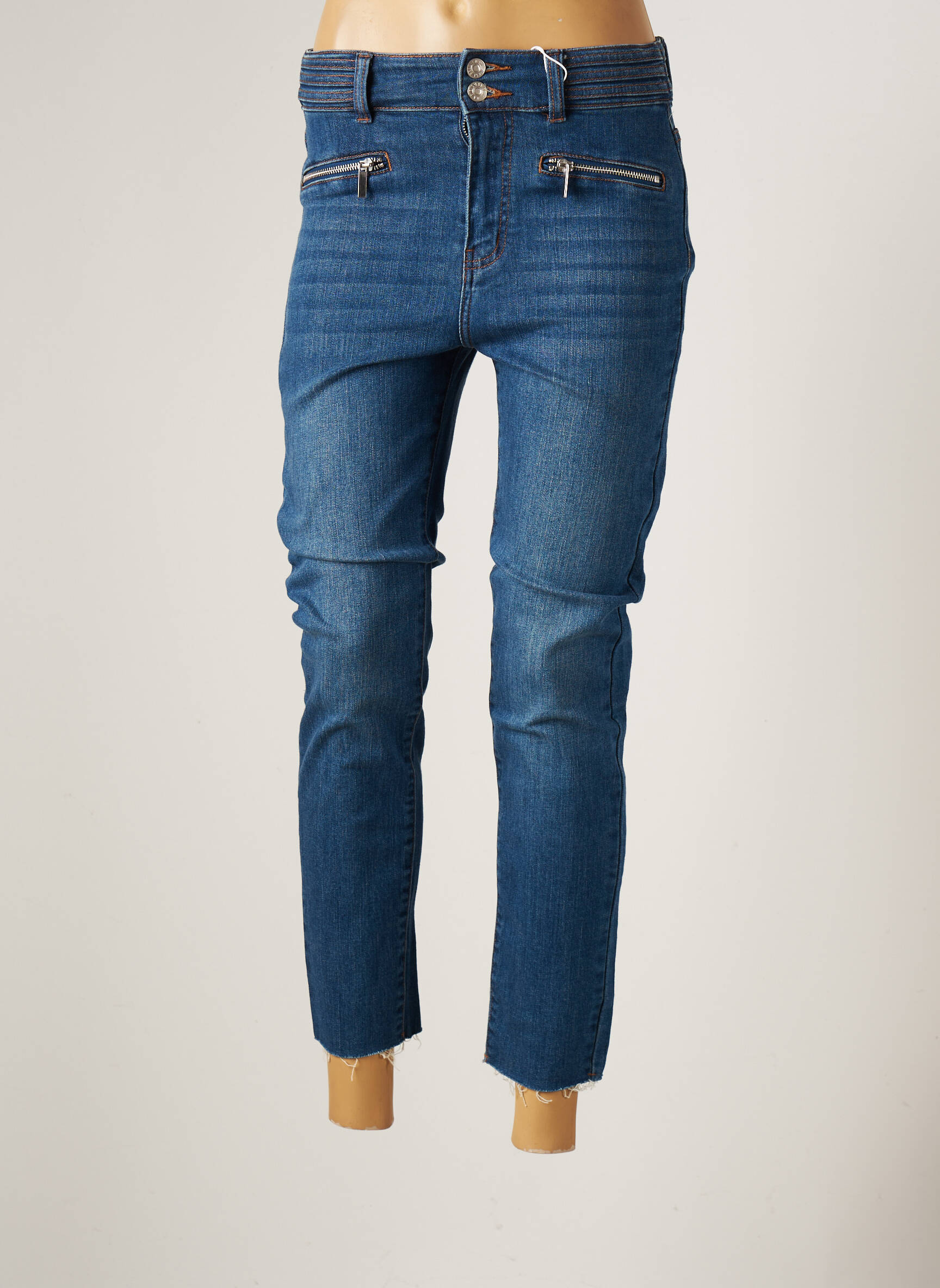 C Est Beau La Vie Jeans Coupe Droite Femme couleur bleu