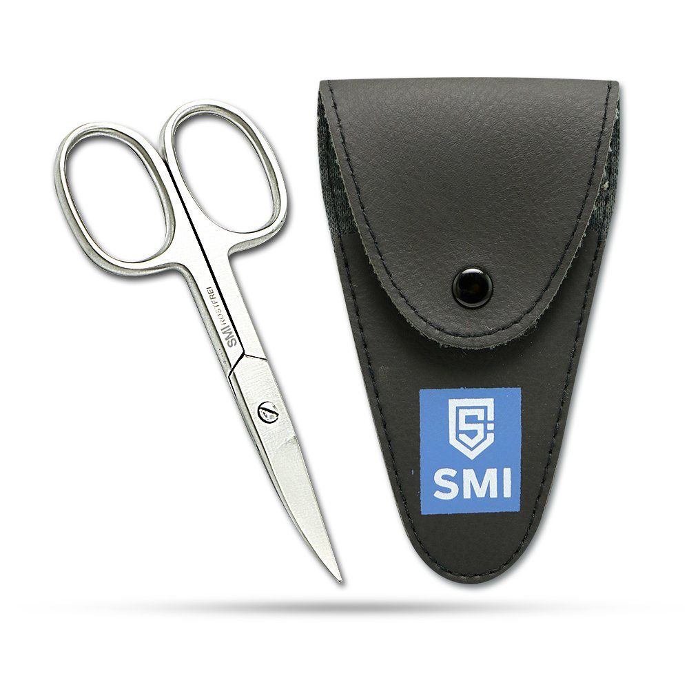 SMI Nagelschere Linkshänder Nagelschere Fingernagel Maniküre Pediküre Schere mit Etui