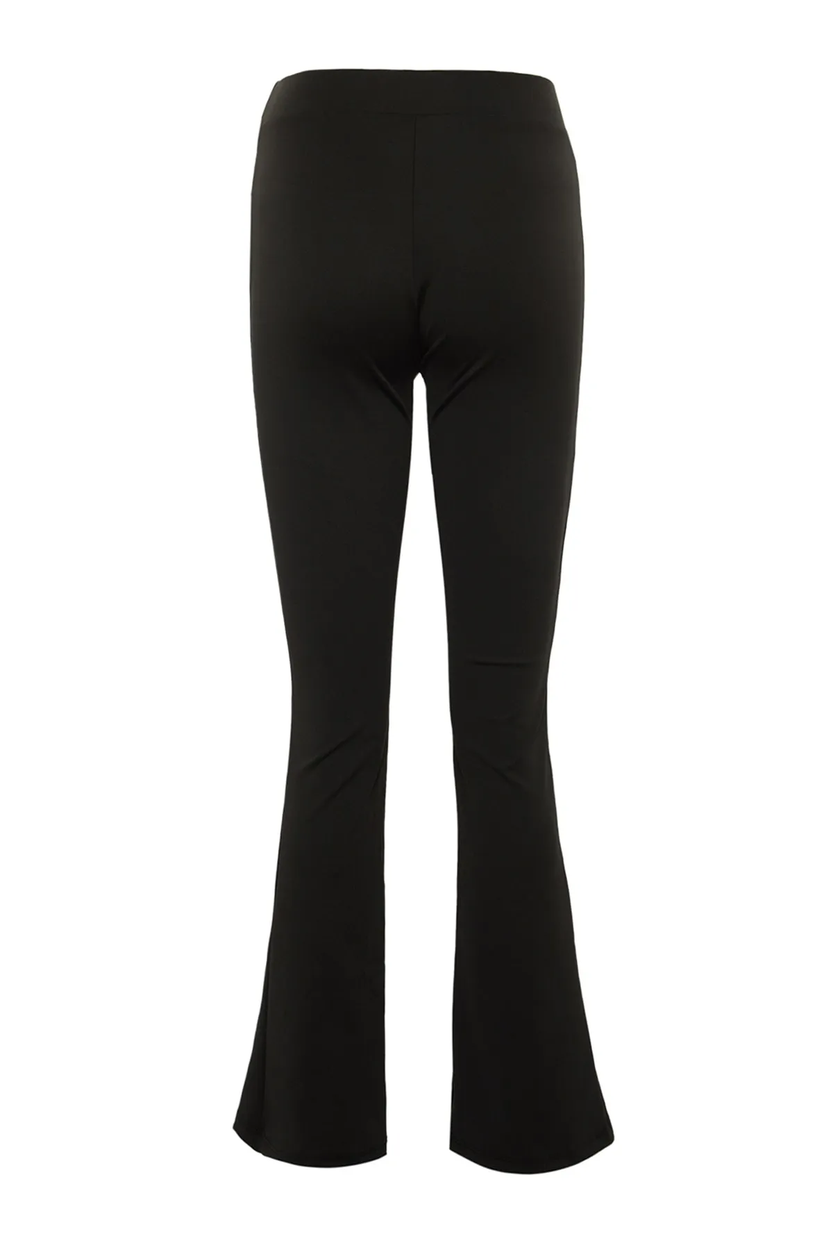 Trendyol Collection  Schwarze gestrickte Sport-Jogginghose mit Scuba-/Tauchschlitz und detailliertem spanischem Bein TWOAW23EA00044
