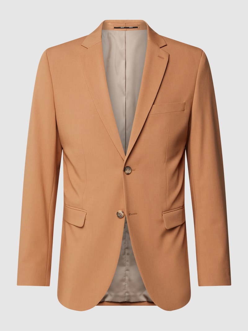 Slim Fit 2-Knopf-Sakko mit Reverskragen Modell 'LIAM' in terrakotta