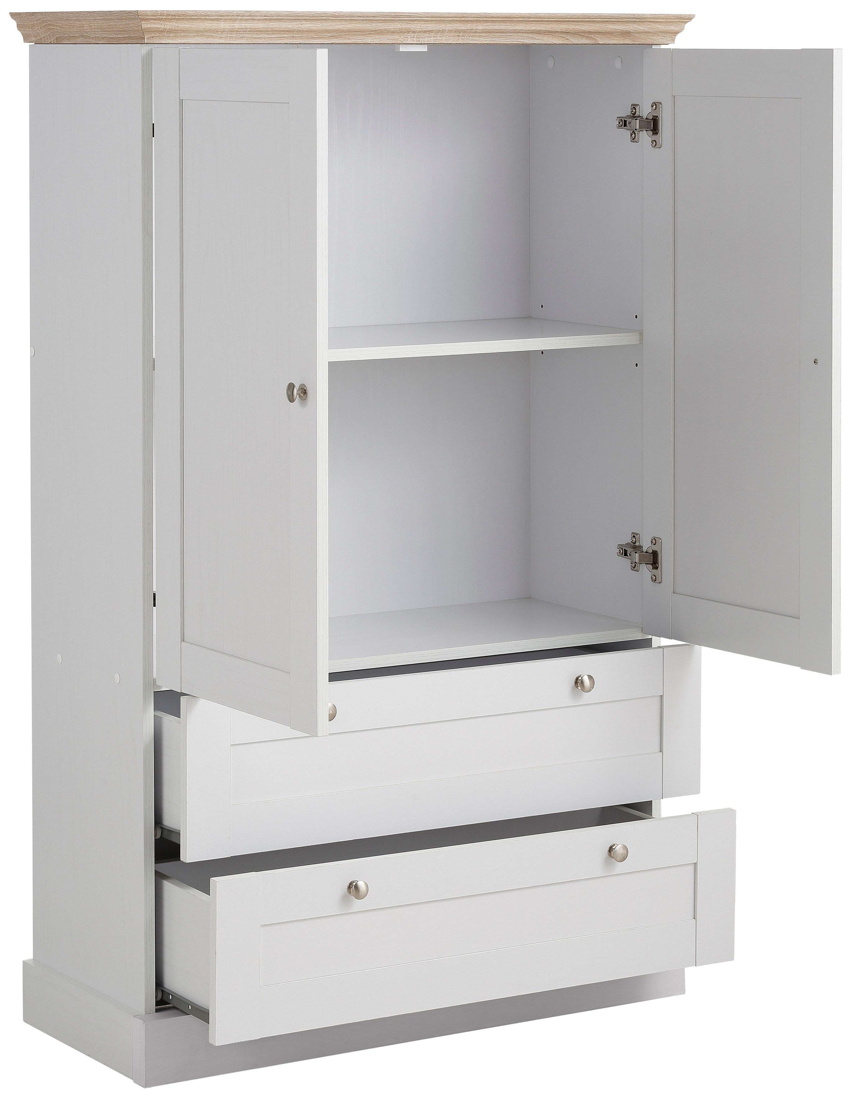 Home affaire Drehtürenschrank Binz Mehrzweckschrank, Holz-Optik, mit Stauraummöglichkeiten, Höhe 130 cm