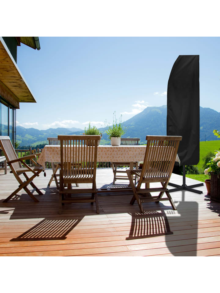 relaxdays Sonnenschirm Schutzhülle in Schwarz günstig kaufen onesize