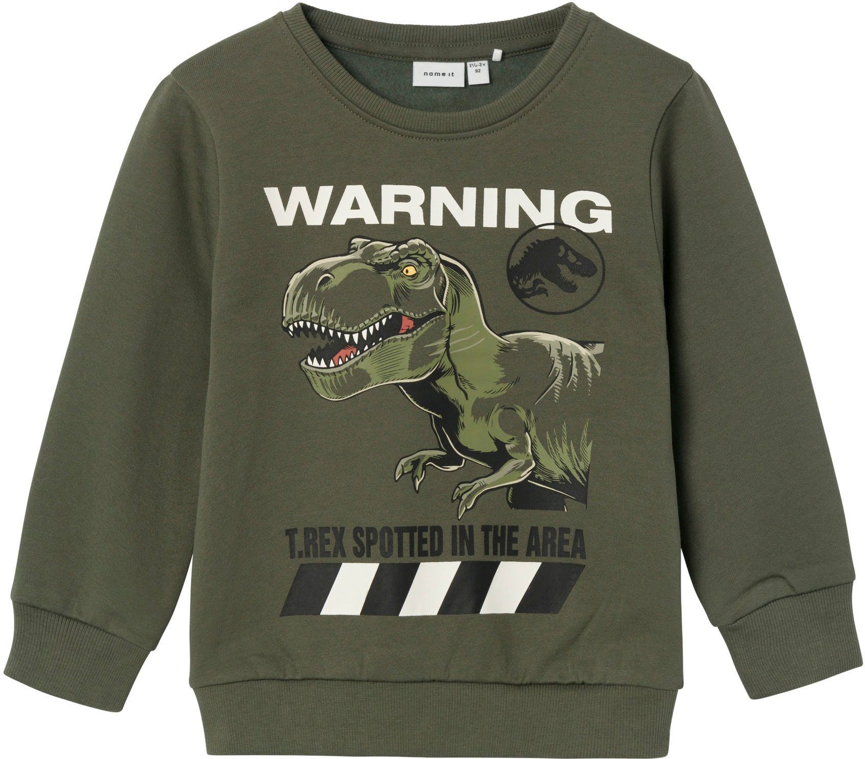 Name It Sweatshirt NMMNAT JURASSIC SWEAT BRU NOOS SKY