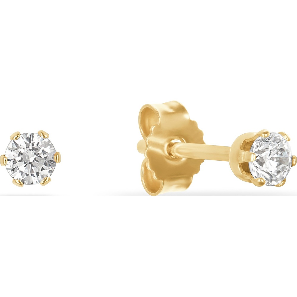 FAVS Boucles d'oreilles à fermoir à poussette 375 Or jaune Boucles d'oreilles