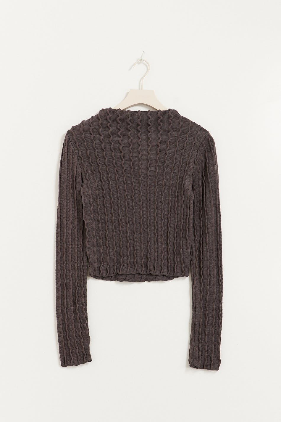 Structured long sleeve top