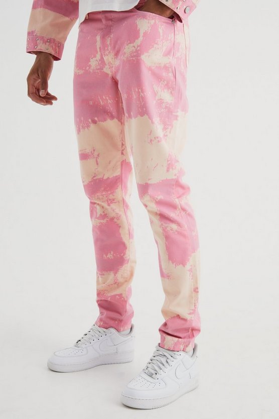 Tall gebleichte Slim-Fit Jeans